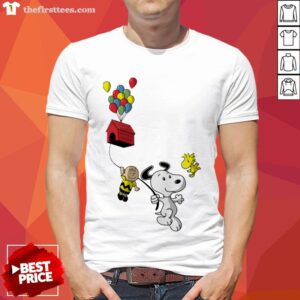 Snoopy And Charlie Brown Woodstock Balloon Shirt