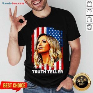 Good Kayleigh Mcenany Truth Teller American Flag Shirt