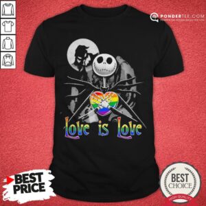 LGBT Jack Skellington The Nightmare Before Christmas Love Is Love Halloween Shirt
