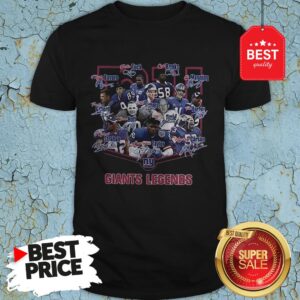 Nice New York Giants Legends Signatures Shirt
