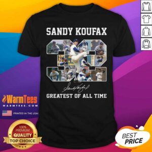 Original Sandy Koufax 32 Greatest Of All Time Signature Shirt