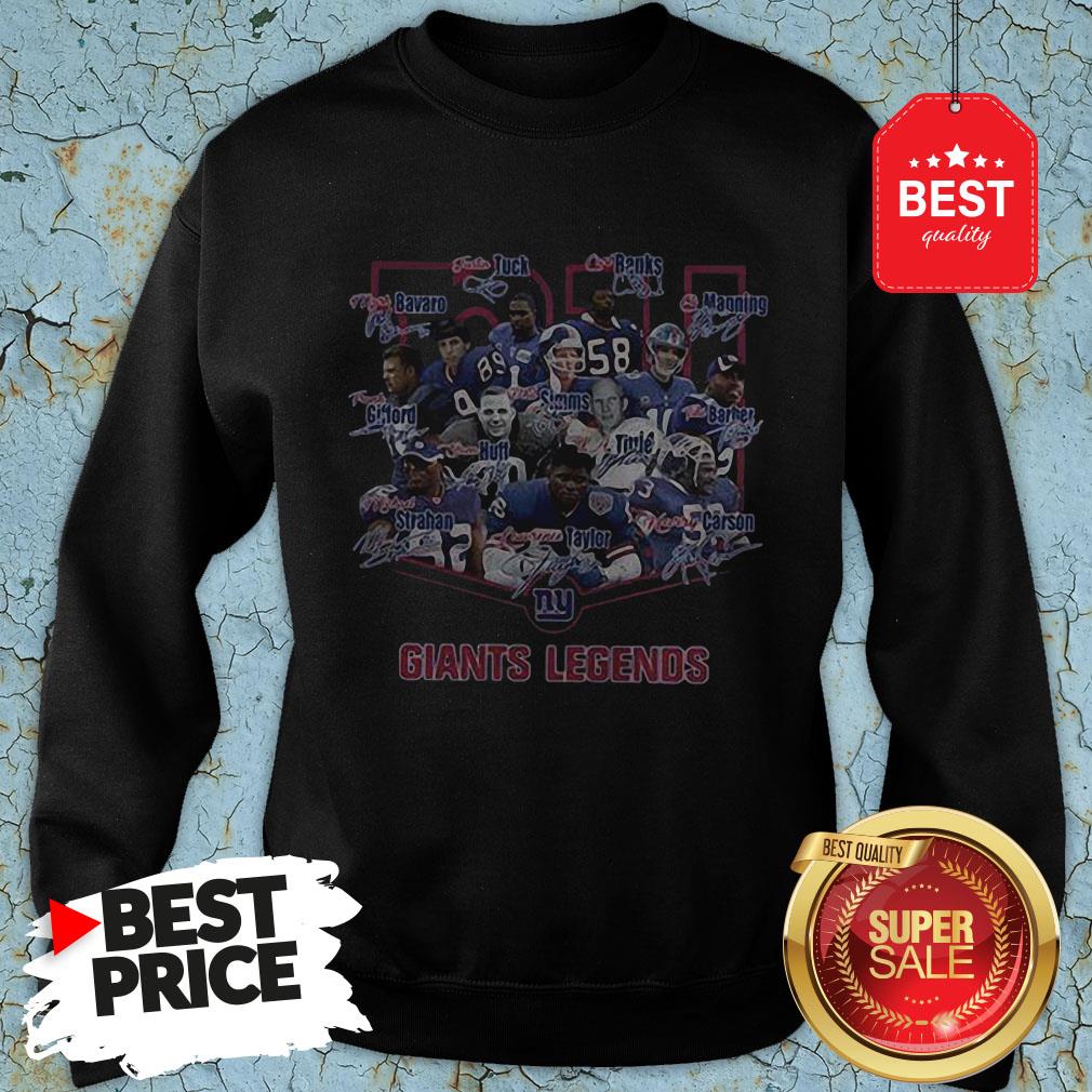 Nice New York Giants Legends Signatures Shirt