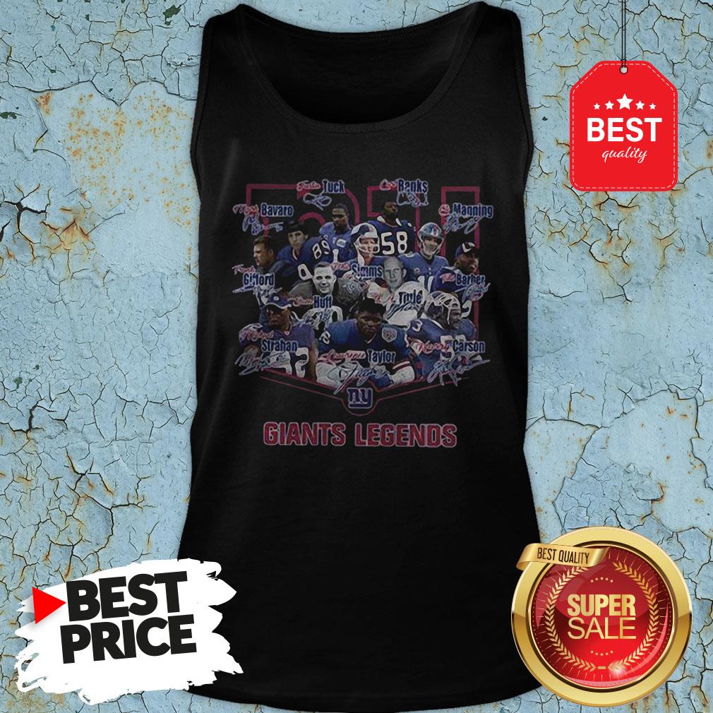 Nice New York Giants Legends Signatures Shirt