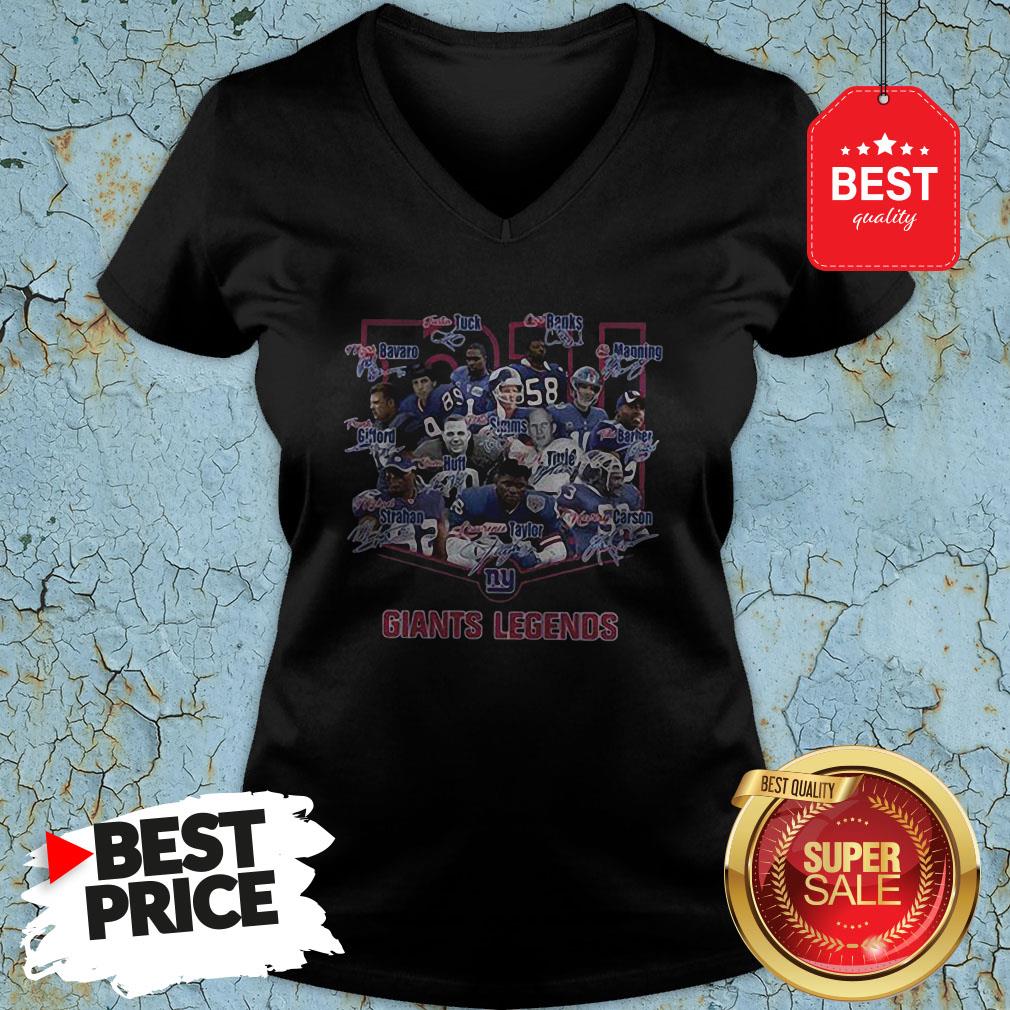 Nice New York Giants Legends Signatures Shirt