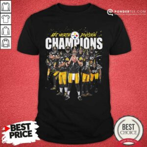 Hot Pittsburgh Steelers Team Football Afc North Division Champions Signatures Shirt