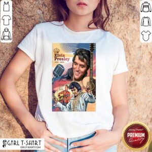 Funny Elvis Preslety 1935 1977 Poster Canvas Print King Shirt