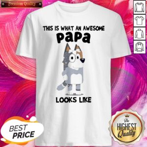 Official This Is What An Awesome Papa Bandit Heeler Looks Like Shirt