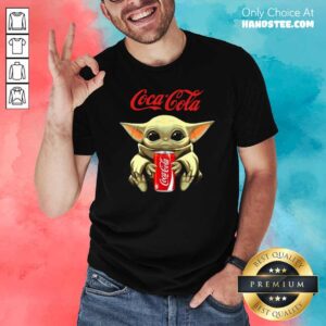 Premium Star Wars Baby Yoda Hugs Coca Cola Soft Drink Shirt