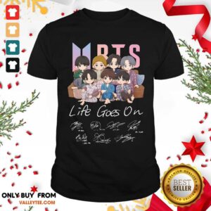 Beautiful BTS Life Goes On Signatures Shirt