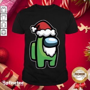 Hot Santa Among Us Merry Christmas Shirt
