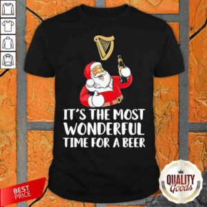 Santa Drink Guinness Beer It’S The Most Wonderful Time For A Beer Shirt