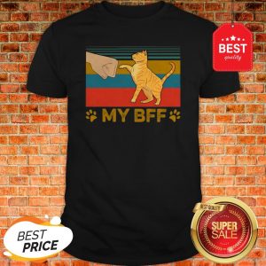 Official My BFF Paw Cat Vintage Shirt