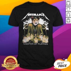 Awesome Labrador Husky Metallica Master Of Puppies Shirt