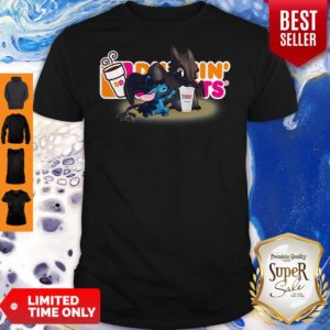 Top Stitch And Toothless And Dunkin’ Donuts Logo Shirt