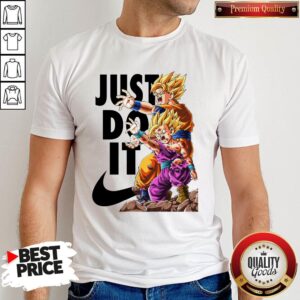 Goku And Gohan Kamehameha Nike Just Do It Shirt