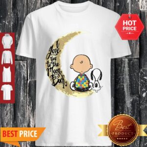 Snoopy Charlie Brown Autism I Love You To The Moon And Back Shirt