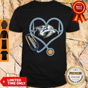 Star Heartbeat Nurse Nashville Predators Shirt