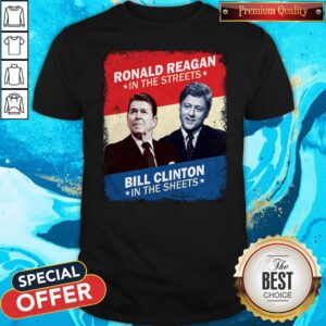 Top Ronald Reagan Bill Clinton Shirt
