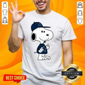 Tense Snoopy Dallas Cowboys NFL Double Middle Fingers 5 Shirt