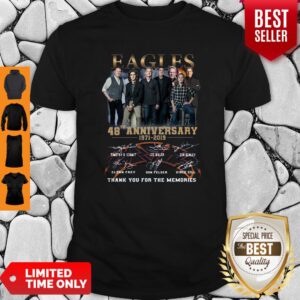 Eagles 49th Anniversary 1971 2020 Signature Thank You For The Memories Shirt