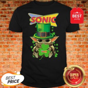 Baby Yoda Sonic Shamrock St. Patrick’s Day Star Wars Shirt