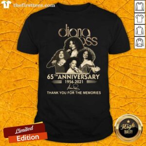 Pretty Diana Ross 65th Anniversary Thank You For The Memories Signature Shirt