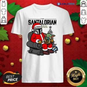 Funny Merry Christmas Star Wars The Mandalorian The Santalorian Shirt