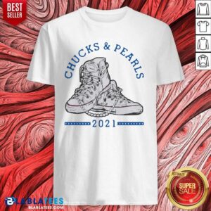 Cute Chucks And Pearls Shirt Matching Mom Daughter T-Shirt
