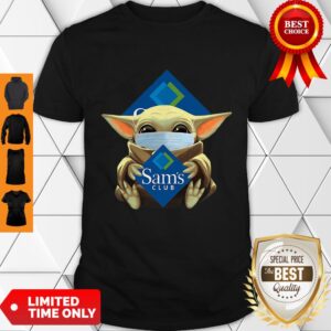 Star Wars Baby Yoda Mask Hug Sam’s Club COVID-19 Shirt