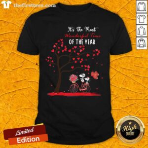 Cool Snoopy And Girlfriend Its The Most Wonderful Time Of The Year Valentines Day Shirt