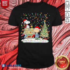 Cute Snoopy And Charlie Brown Light Merry Christmas Shirt