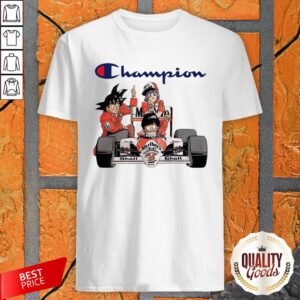 Dragonball Songoku Bulma And Gohan F1 Champion Shirt