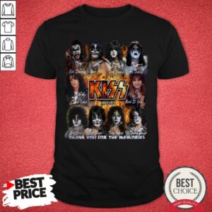 Kiss Since 1973 Thank You For The Memories Signature T-Shirt