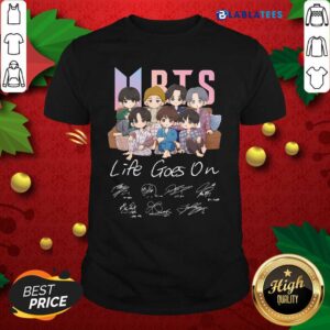 Premium BTS Life Goes On Signatures Shirt