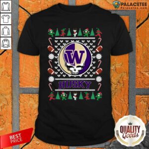 Happy Washington Huskies Grateful Dead Ugly Christmas Shirt