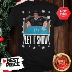 Official A Good Tony Montana Walmart Cocaine Santa Let It Snow Christmas Shirt