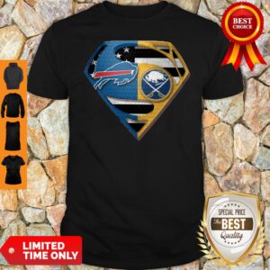 Pretty Superman Buffalo Bills And Buffalo Sabres Shirt