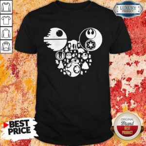 Awesome Star Wars Characters Mickey Face Shirt