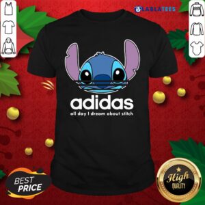 Cute Stitch Adidas All Day I Dream About Titch Shirt