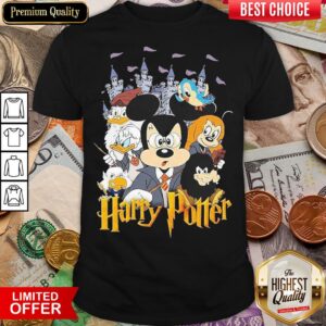 Hot Mickey Mouse And Duck Donald Harry Potter Shirt