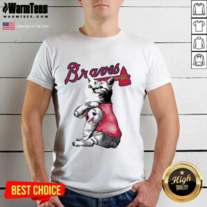 Awesome Tattoo Cat I Love Atlanta Braves Shirt