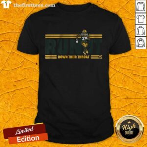 Nice Aaron Jones Run It Down Their Throat Apparel Shirt