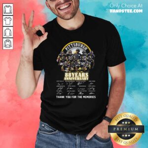 Pittsburgh Steelers 88 Years Anniversary Thank You For The Memories Signatures Shirt
