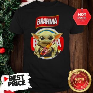 Lovely Star Wars Baby Yoda Hug Brahma Beer Mandalorian Shirt