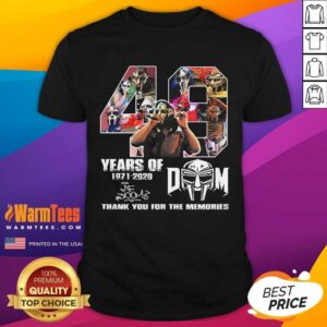 Pretty 49 Years Of Mf Doom Thank You For The Memories Signatures Shirt