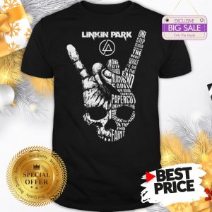 Official Like Top Linkin Park Rock Sign Skull Shirt