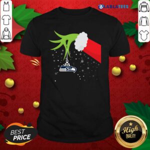 Top Grinch Hand Seattle Seahawks Merry Christmas Shirt