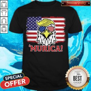 Premium Murica Trump Eagle American Flag 4th July Shirt