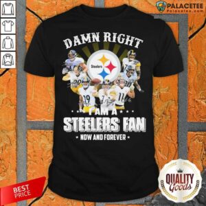 So Damn Right I Am A Pittsburgh Steelers Fan Now And Forever Signature Shirt