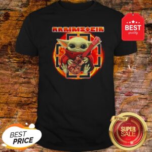 Official Rammstein Mashup Baby Yoda Guitar Star Wars Shirt